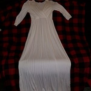 Coco White floor length dress